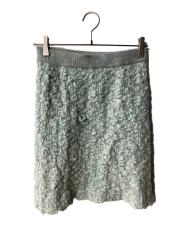 sheller (シェリエ) bubble knit mini skirt ブルー サイズ:FREE