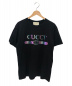 GUCCI（グッチ）の古着「マルチカラーオーバーサイズTシャツwithグッチロゴ」｜ブラック