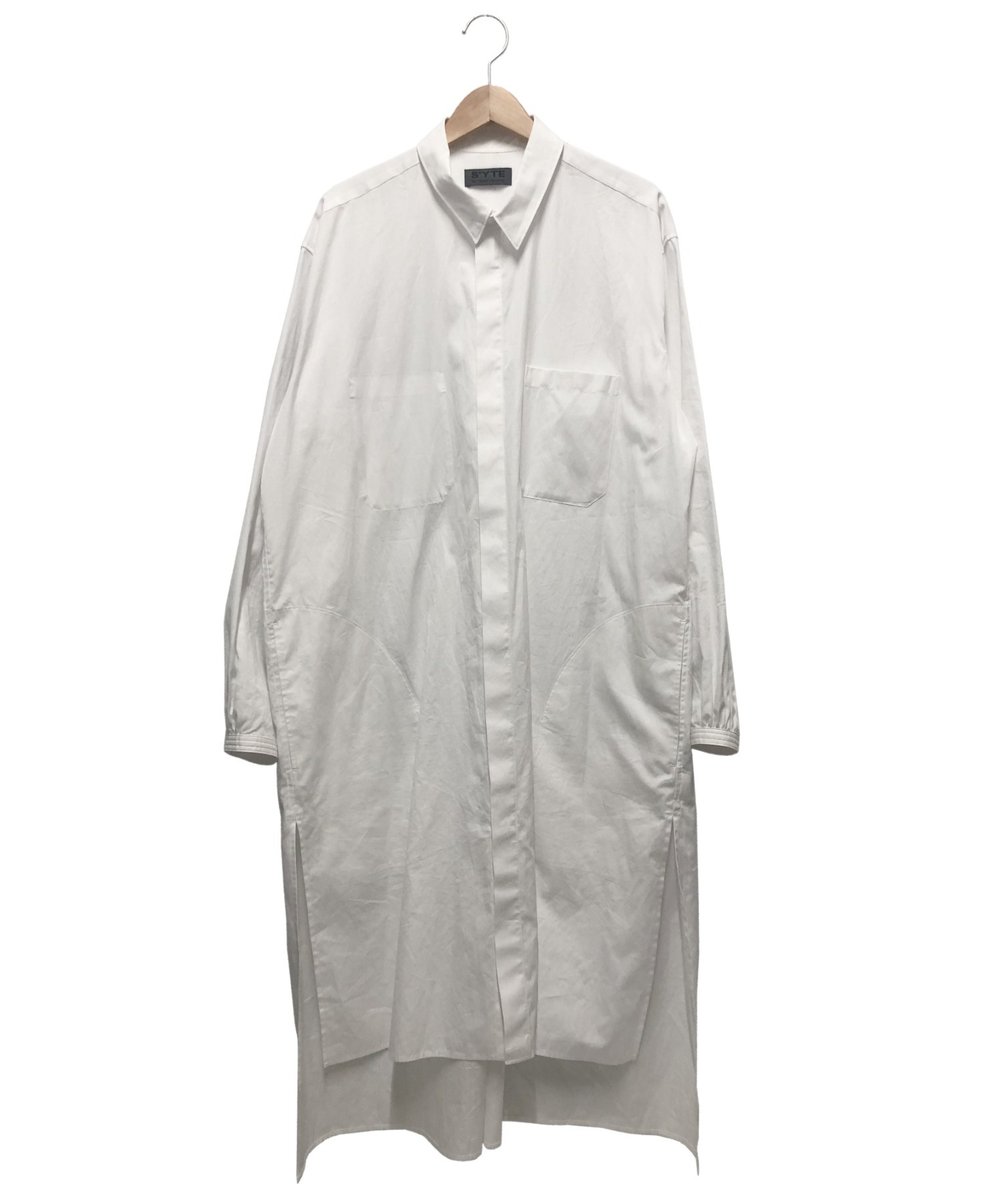 syte YOHJi YAMAMOTO (サイト ヨウジヤマモト) ロングシャツ ホワイト サイズ:3 UD-B29-080