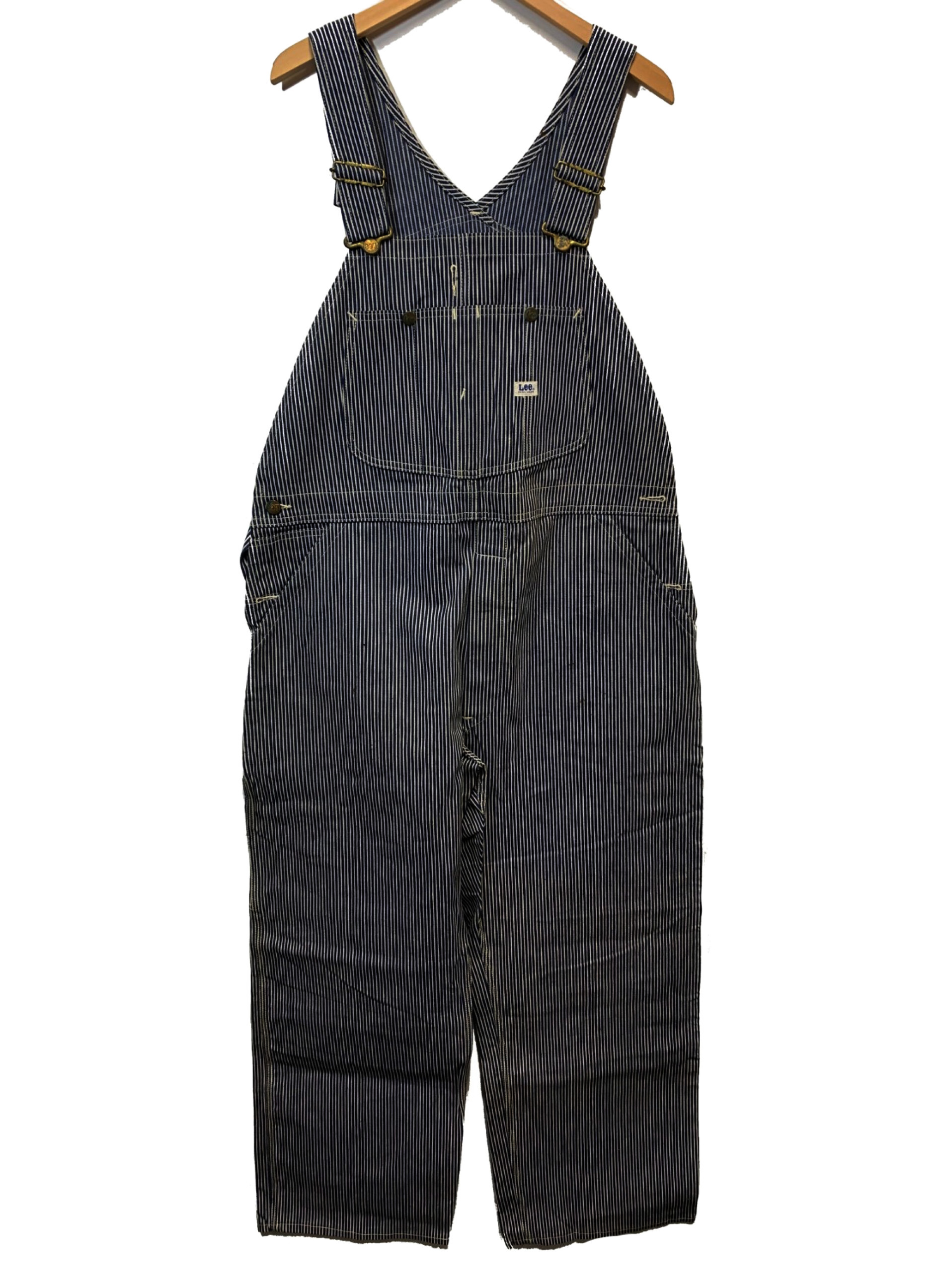中古 古着通販 Lee リー 60 Sヴィンテージ98sbオールインワン ヒッコリー サイズ ｗ42 L30 Dead Stock ブランド 古着通販 トレファク公式 Trefac Fashion
