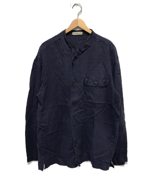 中古 古着通販 Issey Miyake Men イッセイミヤケメン バンドカラーリネンカバーオール ネイビー サイズ 2 ブランド 古着通販 トレファク公式 Trefac Fashion