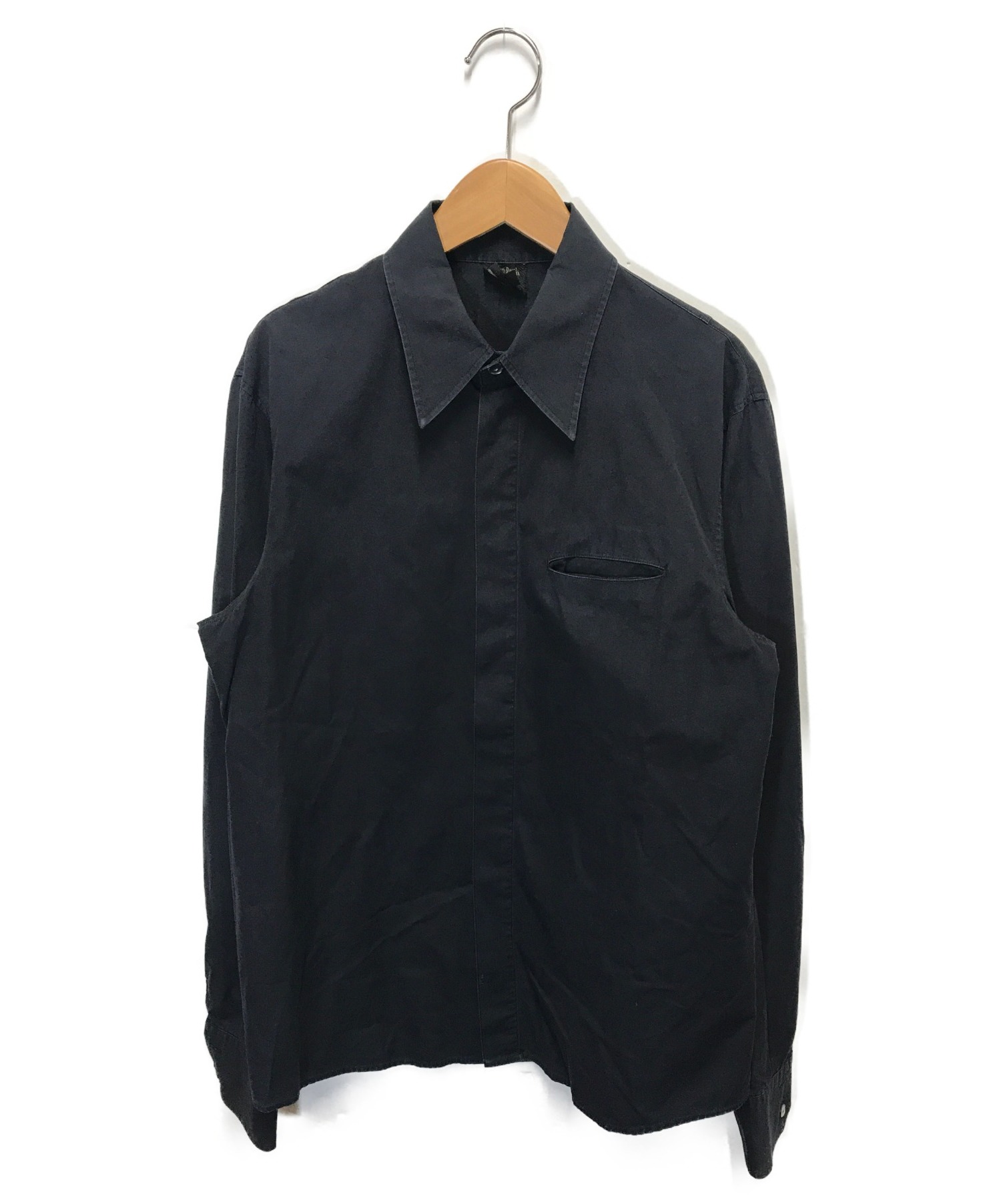 【中古・古着通販】Jean Paul Gaultier homme (ジャンポールゴルチェオム) 長袖シャツ ブラック サイズ:XL｜ブランド
