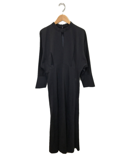 Mame Kurogouchi（マメクロゴウチ）Mame Kurogouchi (マメ クロゴウチ) コットンジャージードレス ブラック サイズ:2 Cotton Jersey Dress 303165212003の古着・服飾アイテム
