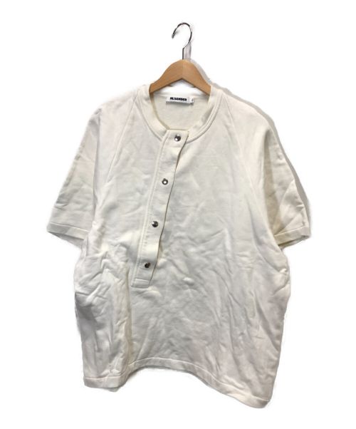 JIL SANDER（ジルサンダー）JIL SANDER (ジルサンダー) スナップボタンベースボールシャツ ホワイト サイズ:Mの古着・服飾アイテム