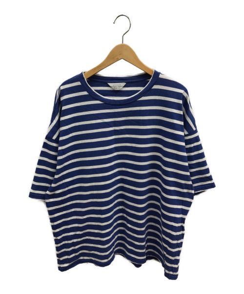 UNUSED（アンユーズド）UNUSED (アンユーズド) ボーダーカットソー / Tシャツ ブルー サイズ:２の古着・服飾アイテム