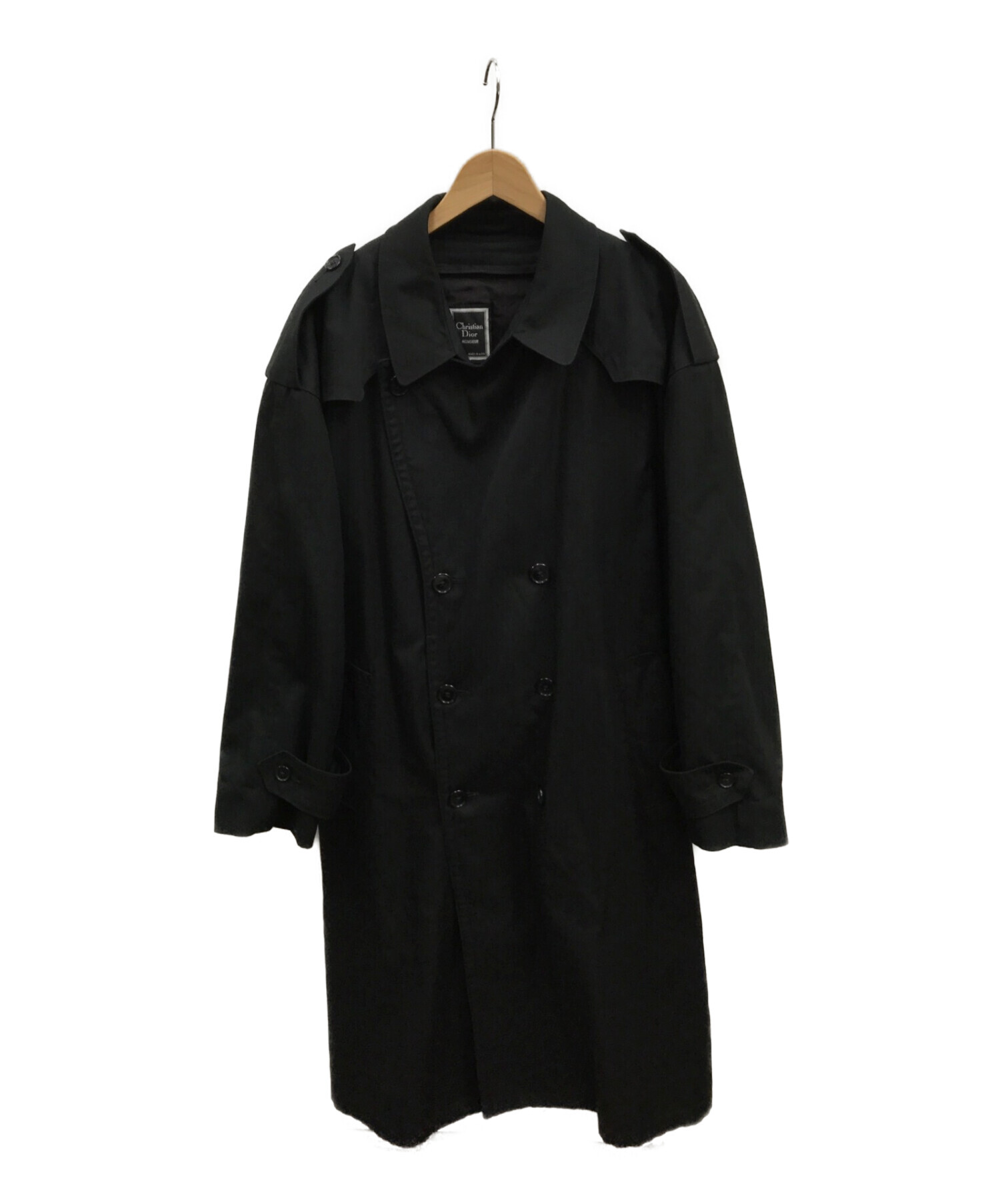 大特価放出 Christian Dior クリスチャン ディオール コート ブラック 黒 ロングコート