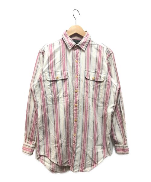 POLO COUNTRY（ポロカントリー）POLO COUNTRY (ポロカントリー) ストライプシャツ ピンク サイズ:下記参照の古着・服飾アイテム