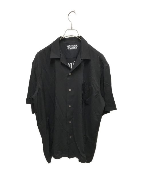 BUDSPOOL（バッズプール）BUDSPOOL (バッズプール) オープンカラーレーヨンシャツ/ CLASSIC LOGO S/S OPEN COLLAR SHIRT  ブラック サイズ:Lの古着・服飾アイテム
