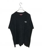 BUDSPOOLバッズプール）の古着「クラシックロゴパイルTシャツ/CLASSIC LOGO PILET」｜ブラック
