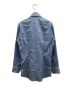 PRADA (プラダ) トライアングルロゴワッペンシャツ ブルー サイズ:38：21800円
