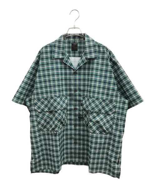 DAIWA PIER39（ダイワ ピア39）DAIWA PIER39 (ダイワ ピア39) テックレギュラーカラーショートスリーブシャツ / Tech Regular Collar Shirts S/S グリーン サイズ:Lの古着・服飾アイテム