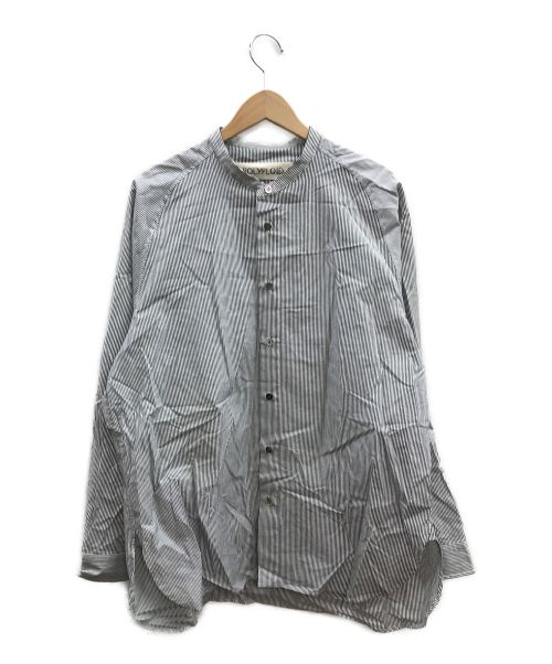 POLYPLOID（ポリプロイド）POLYPLOID (ポリプロイド) ラグランスタンドカラーシャツ グレー サイズ:3の古着・服飾アイテム
