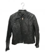 Brookl Leather sportwearブルックスレザースポーツウェア）の古着「60'sシングルライダースジャケット」｜ブラック