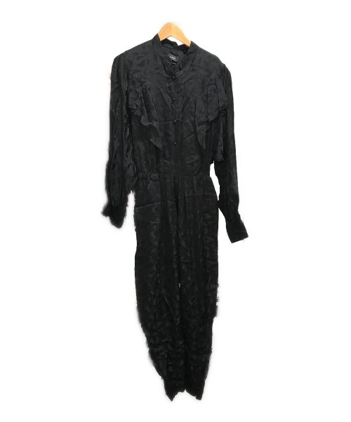 ISABEL MARANT（イザベルマラン）ISABEL MARANT (イザベルマラン) ラッフルトリムジャンプスーツ ブラック サイズ:36の古着・服飾アイテム