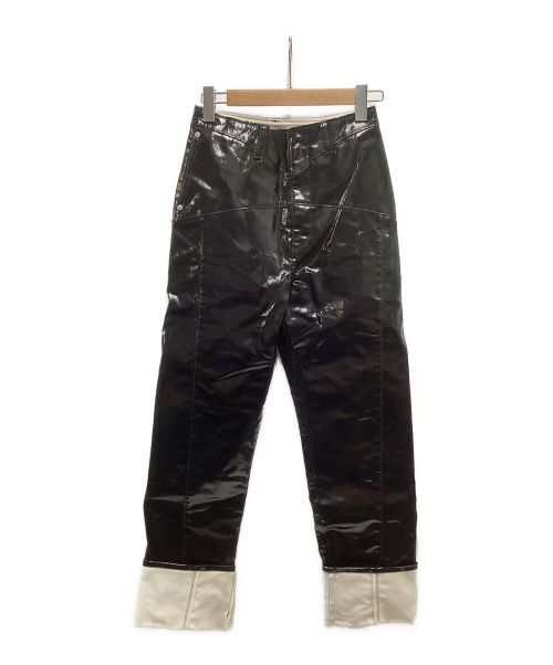 FETICO（フェティコ）FETICO (フェティコ) PVCデニムパンツ ブラック サイズ:2の古着・服飾アイテム