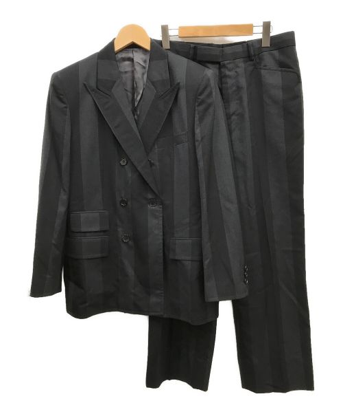 LITTLEBIG（リトルビッグ）LITTLEBIG (リトルビッグ) ストライプ6Bダブルブレストセットアップ ブラック サイズ:44の古着・服飾アイテム