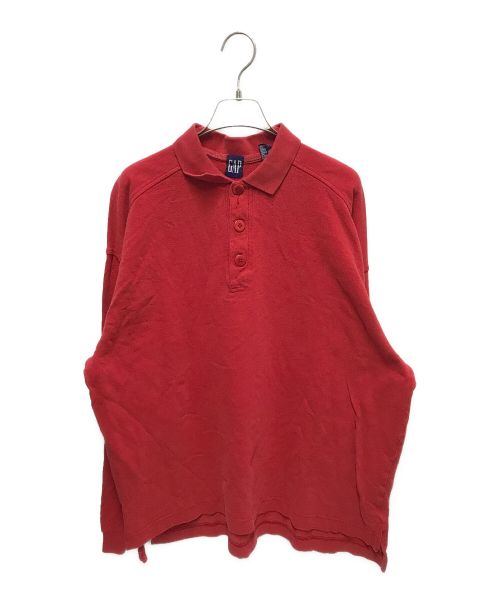 OLDGAP（オールドギャップ）OLDGAP (オールドギャップ) 90‘S鹿の子ポロシャツ レッド サイズ:Lの古着・服飾アイテム