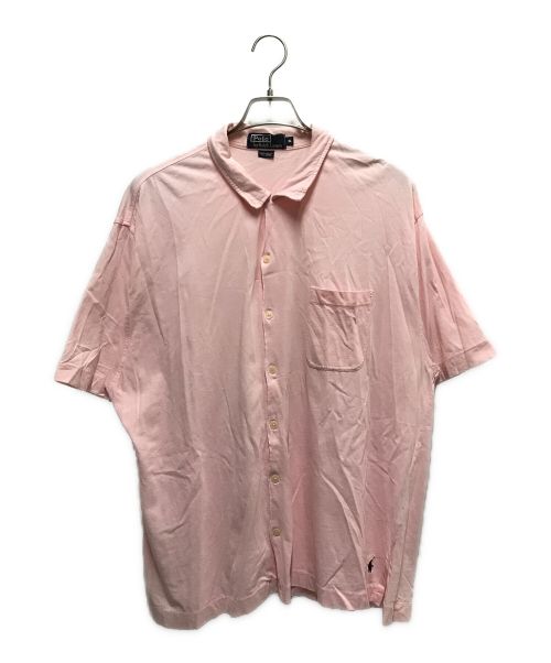 POLO RALPH LAUREN（ポロ・ラルフローレン）POLO RALPH LAUREN (ポロ・ラルフローレン) 半袖ポロオープンカラーシャツ ピンク サイズ:XLの古着・服飾アイテム