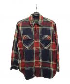 RALPH LAUREN COUNTRYラルフローレンカントリー）の古着「チェックフラップオープンカラーシャツ」｜マルチカラー