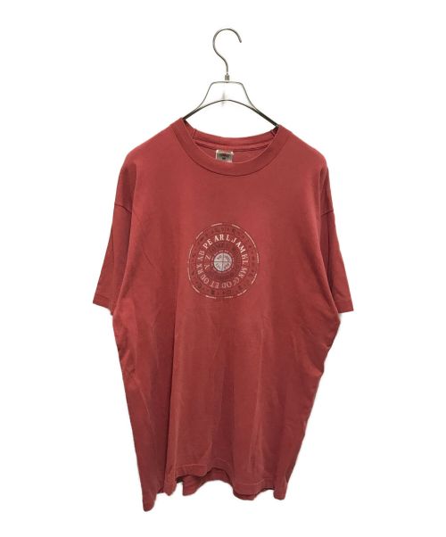 バンドTシャツ（バンドTシャツ）バンドTシャツ (バンドTシャツ) 90‘S pearl jam ヴィンテージバンドTEE オレンジ サイズ:XLの古着・服飾アイテム