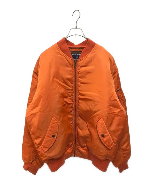 POLO SPORT（ポロスポーツ）POLO SPORT (ポロスポーツ) MA-1ジャケット オレンジ サイズ:Lの古着・服飾アイテム