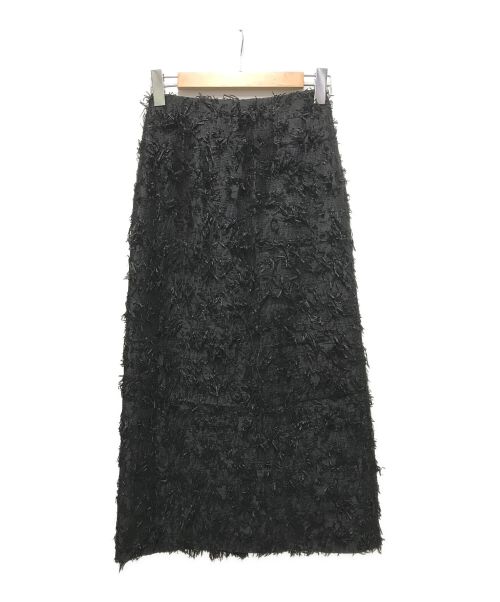 MECRE（メクル）MECRE (メクル) ジャガードペンシルスカート ブラック サイズ:Sの古着・服飾アイテム
