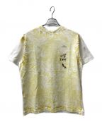 TOGA ARCHIVESトーガアーカイブス）の古着「Marble print T-shirt」｜イエロー