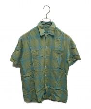 caprimax (caprimax) 60`Sシャドーチェックオープンカラーシャツ グリーン サイズ:S