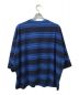 WILLY CHAVARRIA (ウィリーチャバリア) バッファローボーダーtシャツ ブルー サイズ:L：9800円