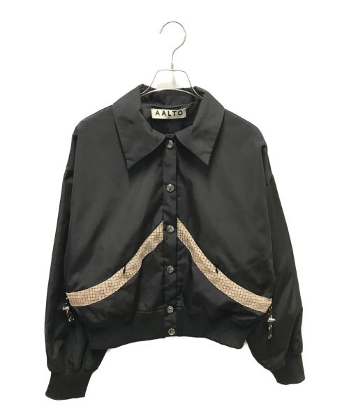 AALTO（アールト）AALTO (アールト) Nylon Jacket In Black ブラック サイズ:36の古着・服飾アイテム