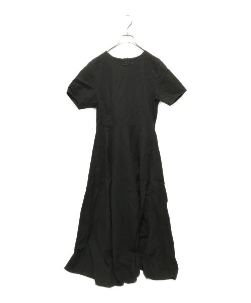 foufou（フーフー）foufou (フーフー) コットンリネンランデブーワンピース ブラック サイズ:2の古着・服飾アイテム