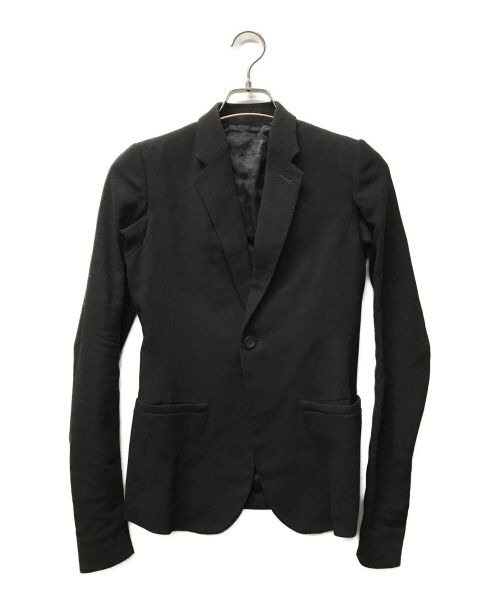 RICK OWENS（リックオウエンス）RICK OWENS (リック オウエンス) ニットテーラードジャケット ブラック サイズ:40の古着・服飾アイテム