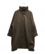 kaoyorinakamiカオヨリナカミ）の古着「stand collar coat」｜ブラウン