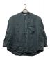 Graphpaper（グラフペーパー）の古着「Linen L/S Oversized Band Collar Shirt」｜グレー
