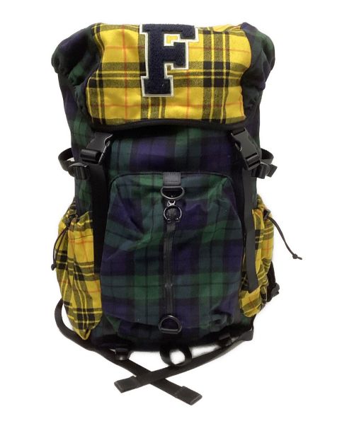 PUMA（プーマ）PUMA (プーマ) HYKE Backpack グリーン×イエローの古着・服飾アイテム