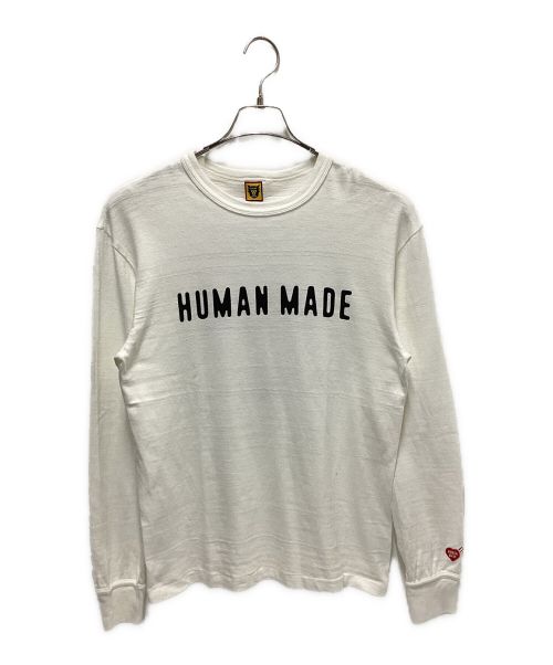 HUMAN MADE（ヒューマンメイド）HUMAN MADE (ヒューマンメイド) CLASSIC L/S T-SHIRT ホワイト サイズ:Mの古着・服飾アイテム