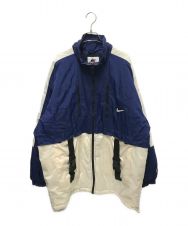NIKE (ナイキ) 90`Sバックロゴパラシュートジャケット ブルー サイズ:L