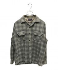 PENDLETON (ペンドルトン) 50’Sループボタンウールチェックシャツ グレー サイズ:M