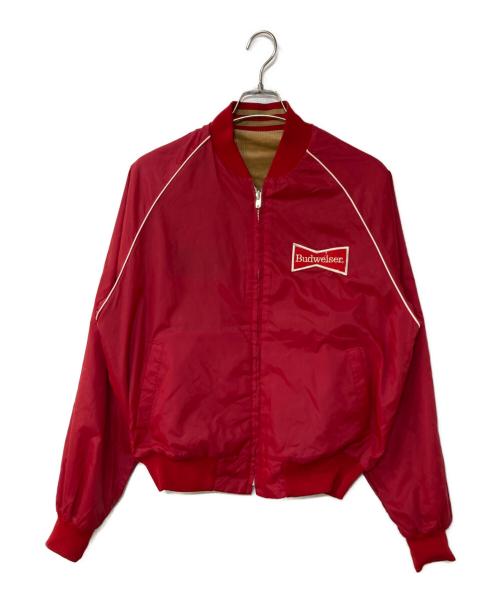 USED (ユーズド) Budweiser. 企業ロゴリバーシブルジャケット ブラウン サイズ:LARGE