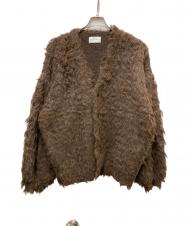 soerte (ソエルテ) SUPER VOLUME SHAGGY KNIT CARDIGAN ブラウン サイズ:2