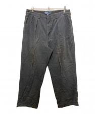 POLO RALPH LAUREN (ポロ・ラルフローレン) 90s POLO CHINO 2タックスラックス ブラック サイズ:35