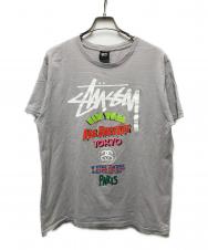 stussy (ステューシー) ツアーロゴTシャツ グレー サイズ:M