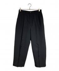 COMME des GARCONS (コムデギャルソン) ステッチワーク2タックスラックス/Two-tuck slacks with stitching detail ブラック サイズ:S