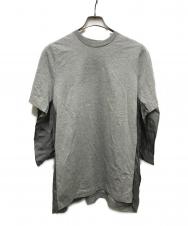 TOGA PULLA (トーガ プルラ) Cotton jersey S/S グレー サイズ:38
