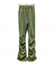 openyy (オープンワイワイ) JERSEY SHIRRING PANTS グリーン サイズ:2