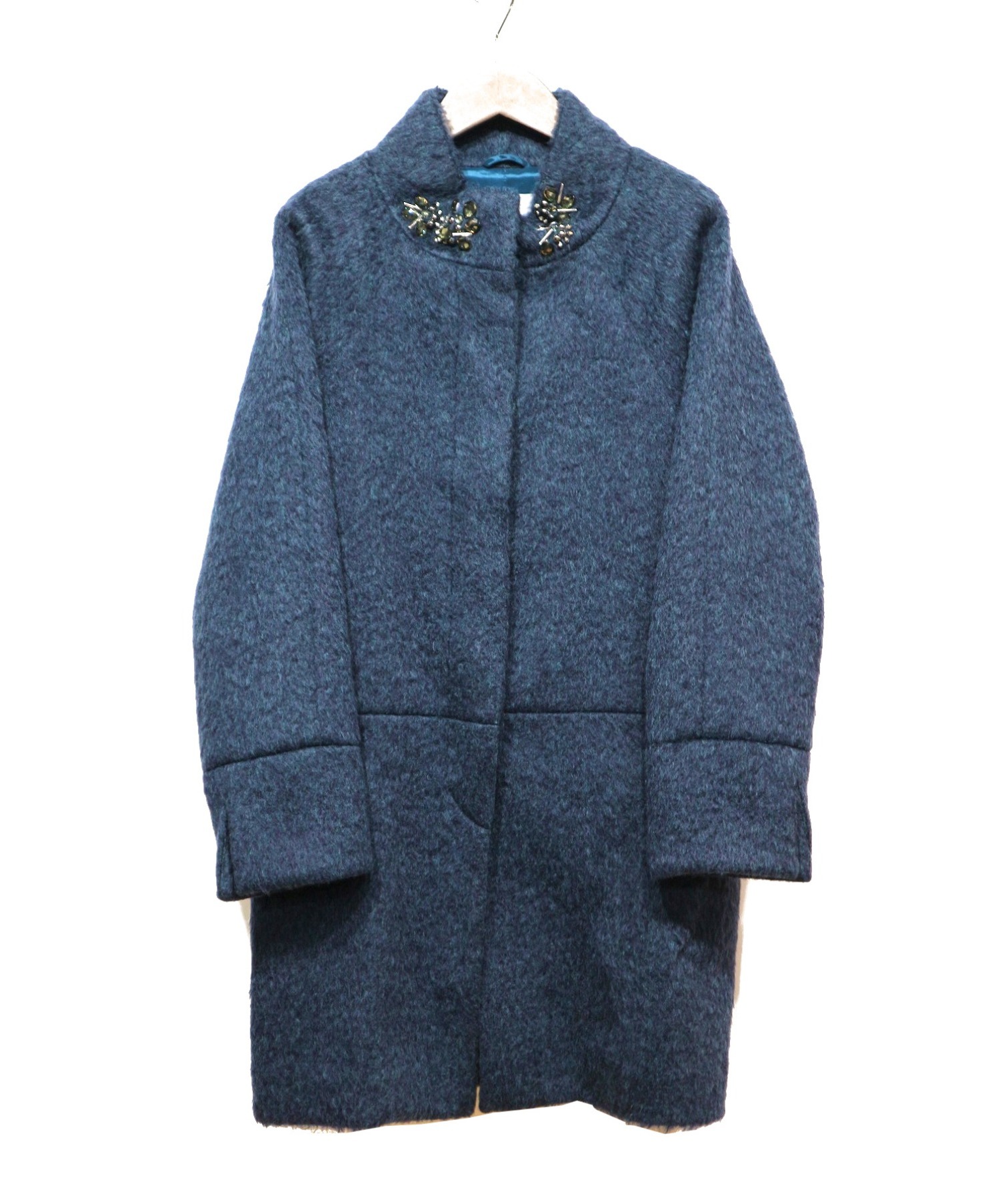 中古 古着通販 Viaggio Blu ビアッジョブルー Aラインコート ネイビー サイズ 1 未使用品 未使用品 税込 ブランド 古着通販 トレファク公式 Trefac Fashion