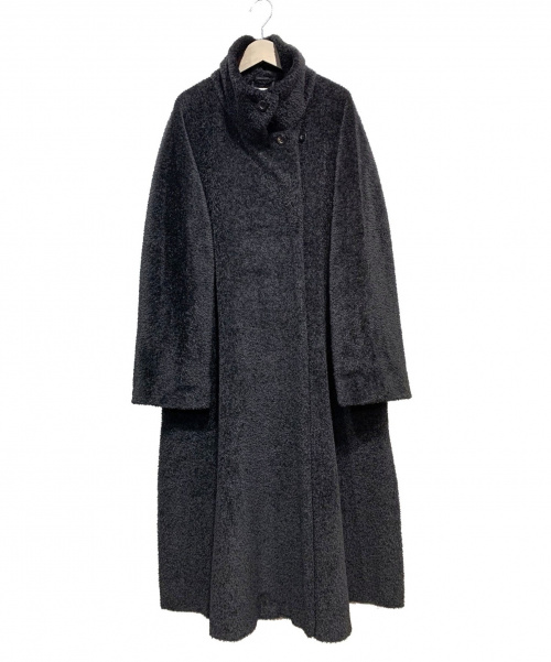 MaxMara（マックスマーラ）MaxMara (マックスマーラ) アルパカ混シャギーロングコート ブラック サイズ:40の古着・服飾アイテム