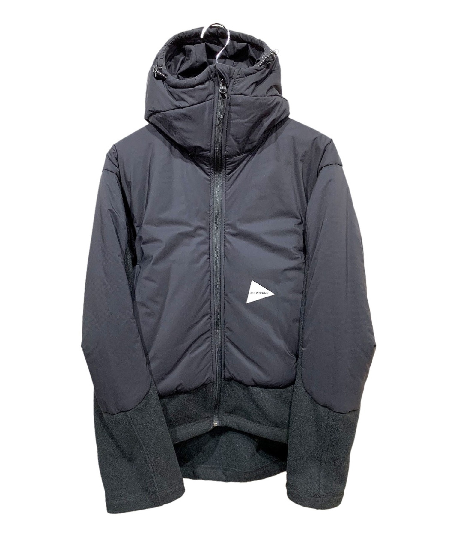 【中古・古着通販】and wander (アンドワンダー) フリースジャケット ブラック サイズ:3 top fleece jacket