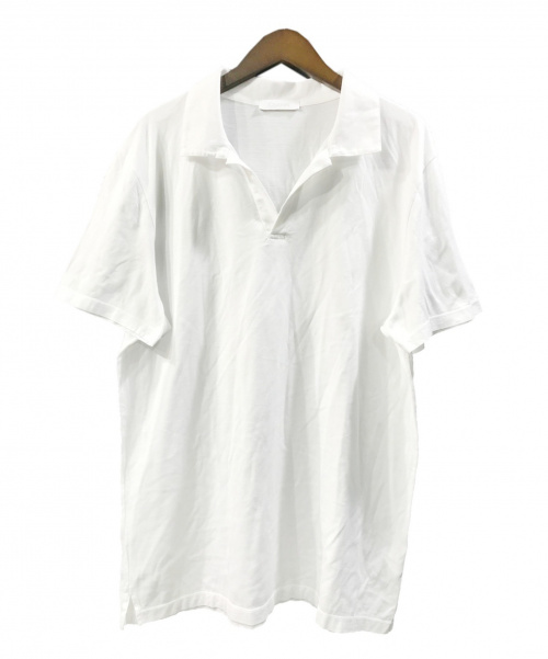 Cruciani（クルチアーニ）Cruciani (クルチアーニ) ストレッチカットソーポロシャツ ホワイト サイズ:XLの古着・服飾アイテム