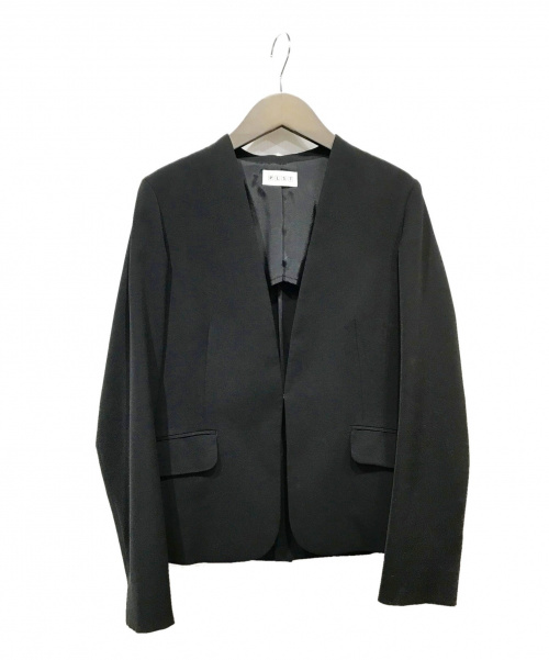 PLST（プラステ）PLST (プラステ) ノーカラージャケット ブラック サイズ:Sの古着・服飾アイテム